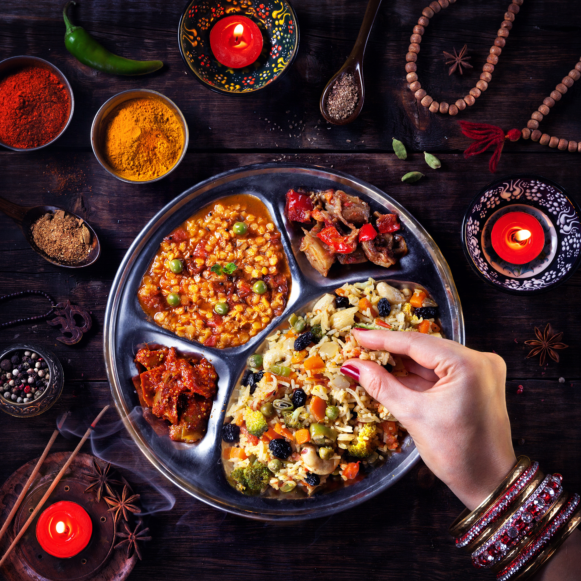 Diwali celebration food